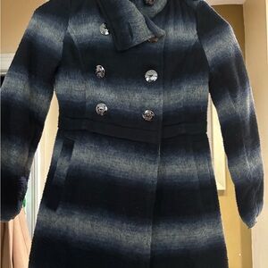 Stylish Girls Black and Gray Coat